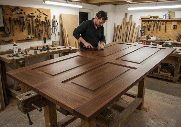 Création et pose de portes et fenêtres en bois.